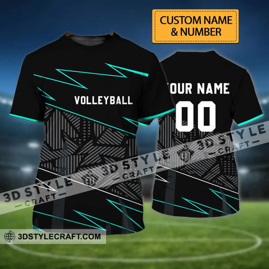 Unisex Shirt - Custom Name And Number T-Shirt Personalized Volleyball Clothing T-Shirt