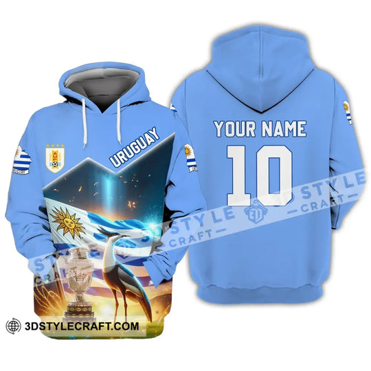 Unisex Shirt - Custom Name And Number Shirt, Uruguay National Team Lover style option 2