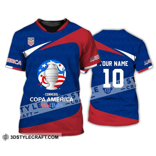 Unisex Shirt - Custom Name And Number Usa National Team Lover T-Shirt / S T-Shirt