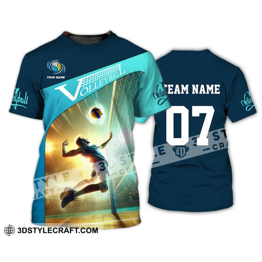 Unisex Shirt, Custom Name and Number Volleyball Shirt, Volleyball Lover Gift style option 2