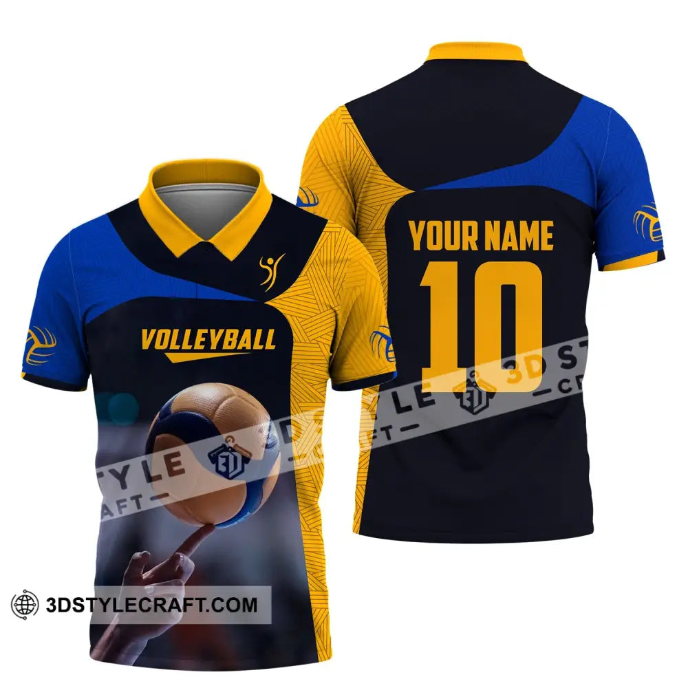 Unisex Shirt Custom Name And Number Volleyball T-Shirt For Club Gift Lovers Polo / S T-Shirt