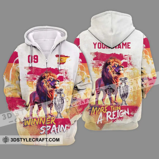 Unisex Shirt - Custom Name And Number Shirt, Winner Spain style option 2