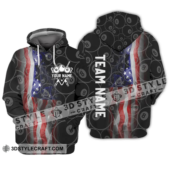 Unisex Shirt - Custom Name And Team Name Shirt - American Billiard Lover style option 3