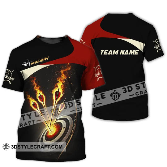 Unisex Shirt, Custom Name and Team Name Archer Shirt, Archery Team Uniform, Archer Gift style option 2