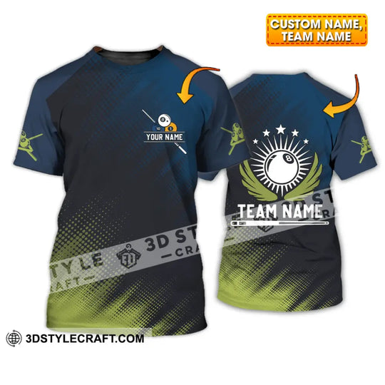 Unisex Shirt - Custom Name And Team Name Shirt - Billiard Angel style option 1