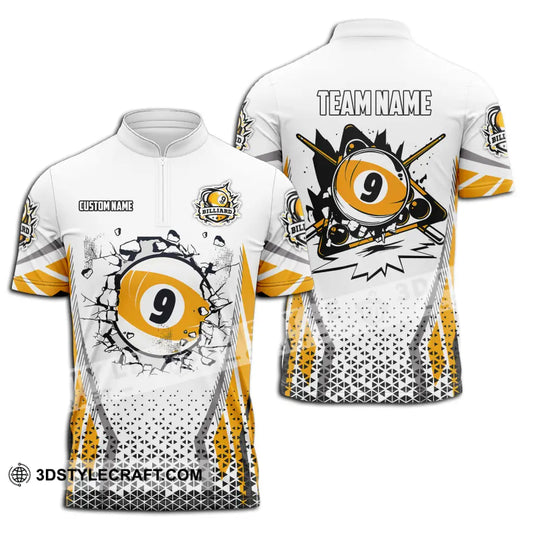 Unisex Shirt - Custom Name And Team Name Billiard No.9 style option 3