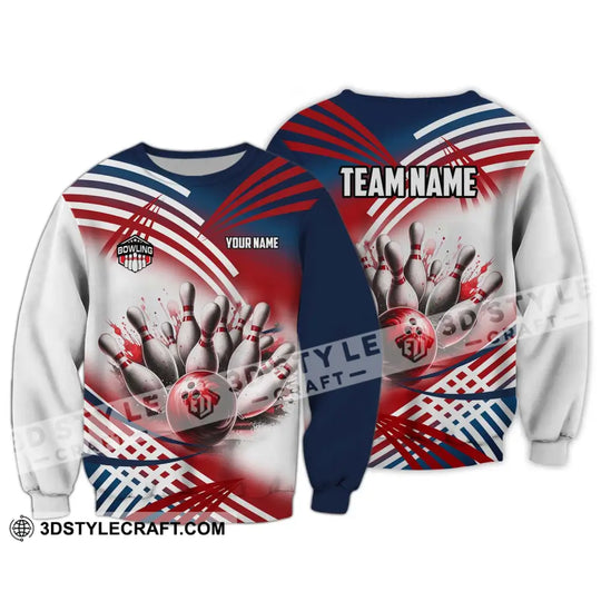 Unisex Shirt - Custom Name And Team Name Shirt, Blood Bowling Ball style option 4