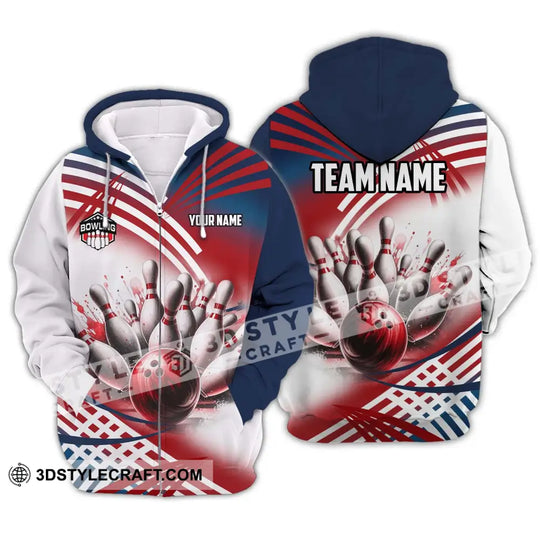 Unisex Shirt - Custom Name And Team Name Shirt, Blood Bowling Ball style option 2
