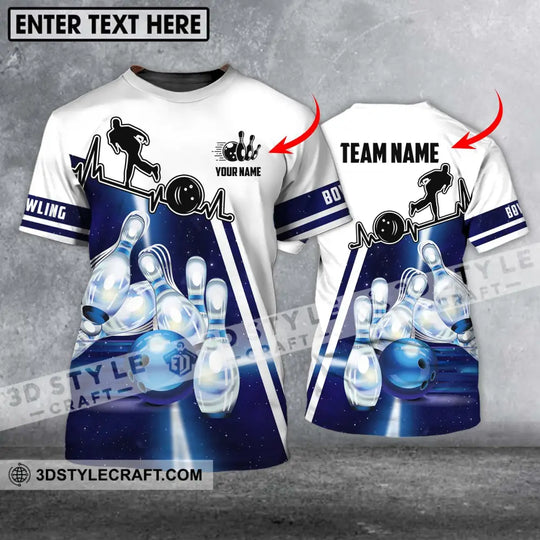 Unisex Shirt - Custom Name And Team Name Shirt - Bowling Hoodie - Bowling Lover Gift - Bowling Shirt style option 1