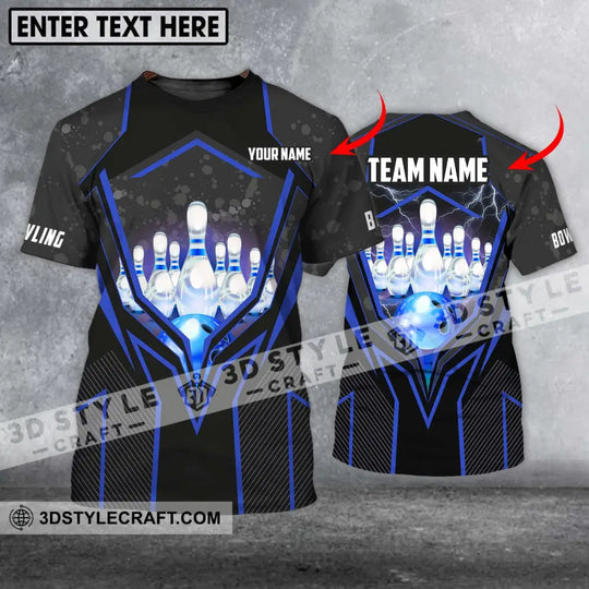 Unisex Shirt - Custom Name And Team Name Shirt - Bowling Hoodie - Bowling Lover Gift - Bowling Shirt style option 1