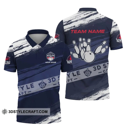 Unisex Shirt - Custom Name And Team Name Shirt - Bowling Hoodie Polo Shirt - Bowling Lover Gift - Bowling Player Shirt style option 4
