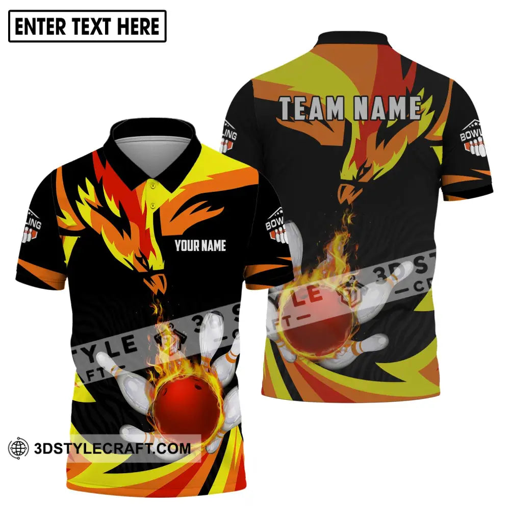 Unisex Shirt - Custom Name And Team Bowling Lover Gift Polo / S T-Shirt