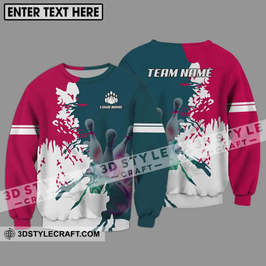 Unisex Shirt - Custom Name And Team Name Bowling Lover Shirt style option 4