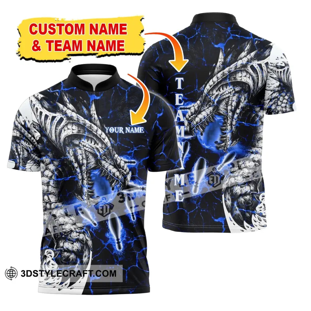 Unisex Shirt Custom Name And Team Bowling Polo Club Uniform T-Shirt