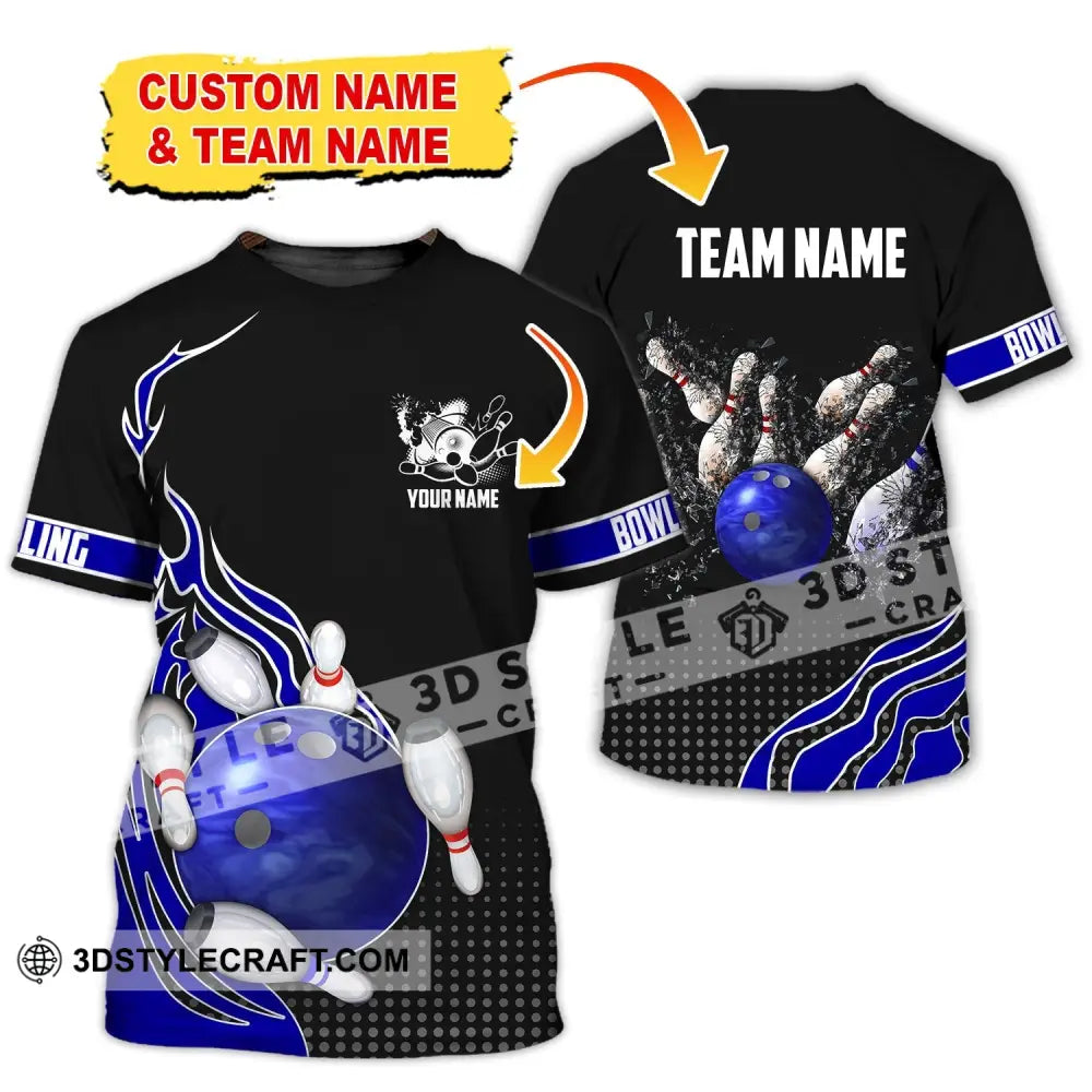 Unisex Shirt Custom Name And Team Bowling Polo Club Uniform T-Shirt