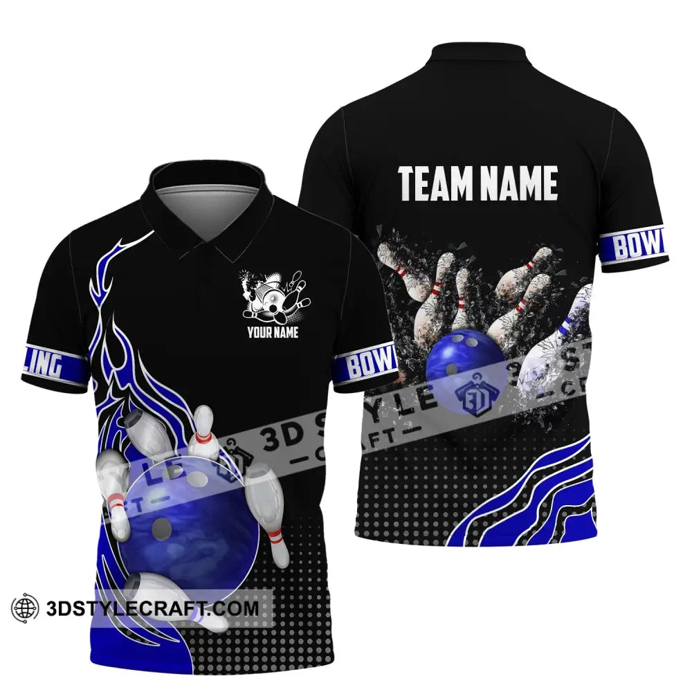 Unisex Shirt Custom Name And Team Bowling Polo Club Uniform T-Shirt / S