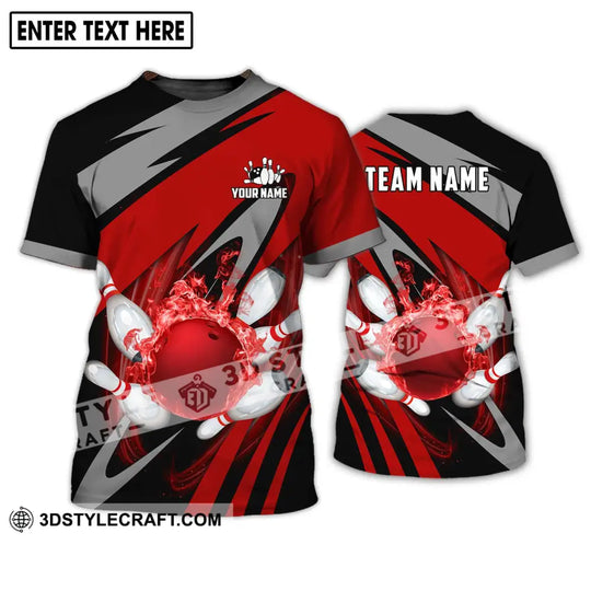 Unisex Shirt - Custom Name And Team Name Shirt - Bowling Polo Shirt - Bowling Lover Gift - Bowling Player Shirt style option 2