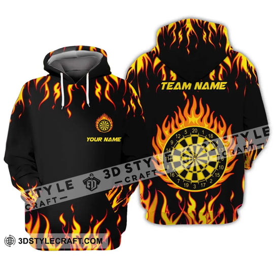 Unisex Shirt - Custom Name And Team Name Shirt, Darts Fire style option 3