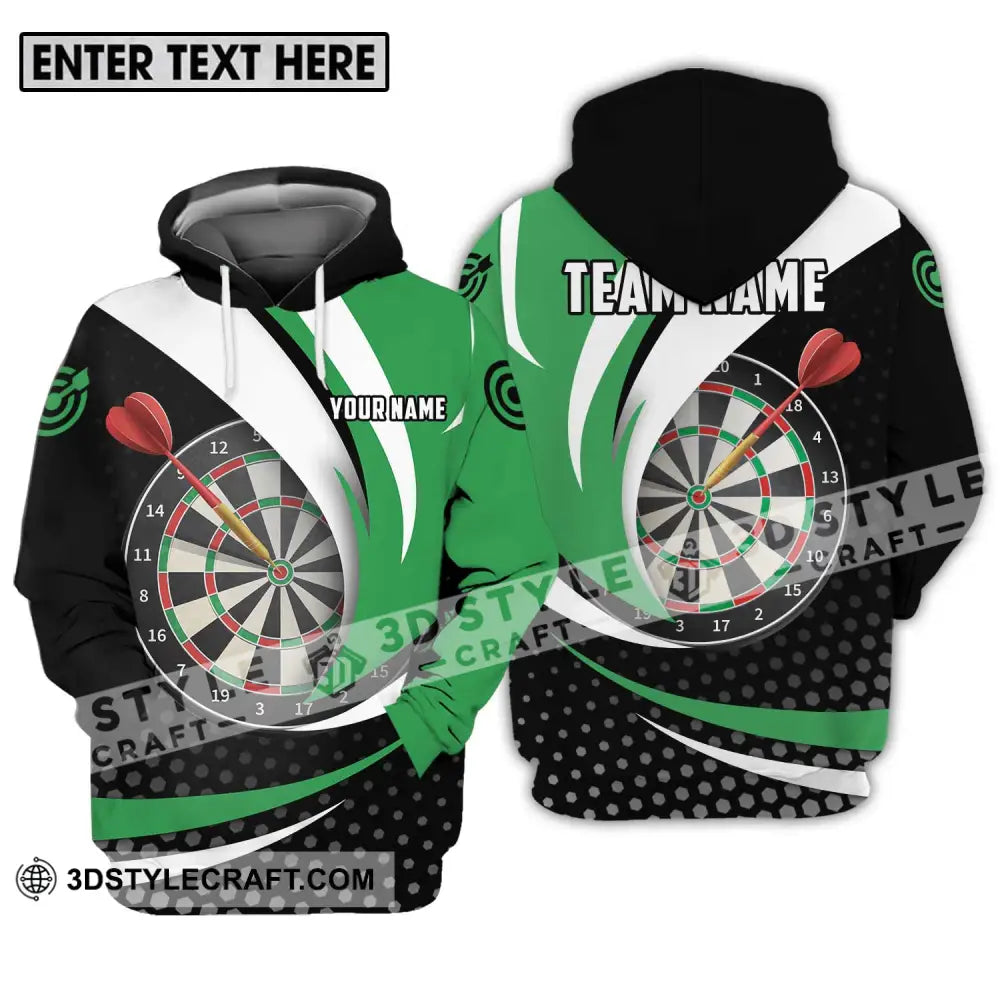 Unisex Shirt - Custom Name And Team Darts Lover Hoodie / S T-Shirt