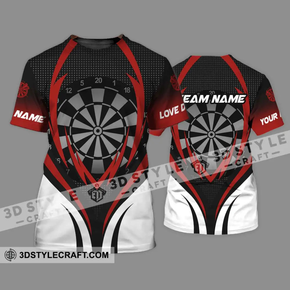 Unisex Shirt - Custom Name And Team Darts Sport Style T-Shirt / S T-Shirt