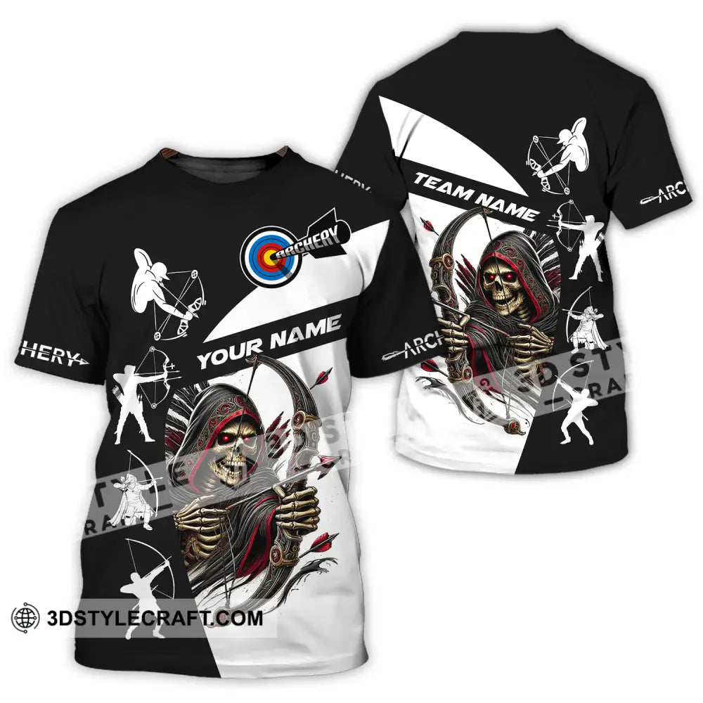 Unisex Shirt - Custom Name And Team Death Archery T-Shirt / S T-Shirt