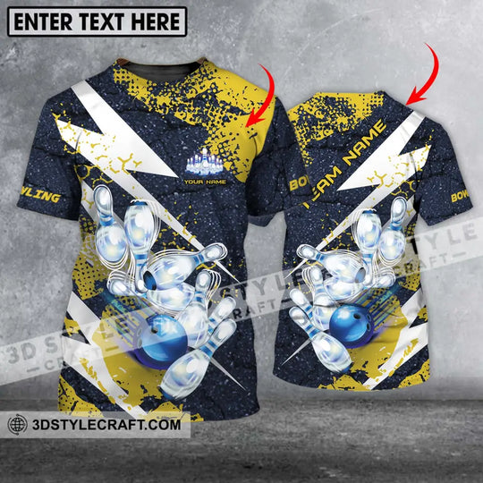 Unisex Shirt - Custom Name And Team Name Shirt, Shiny Bowling Shirt style option 1