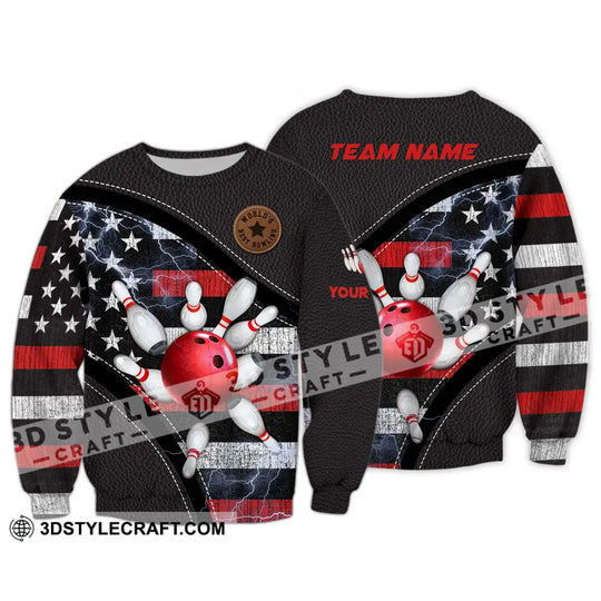 Unisex Shirt - Custom Name And Team Name Sport Shirt, World's Best Bowling style option 4