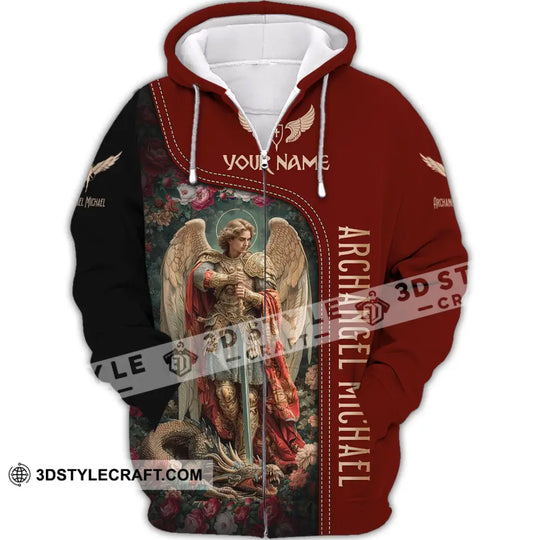 Unisex Shirt, Custom Name Archangel Michael, God, Jesus Shirt, Christian Gift style option 2