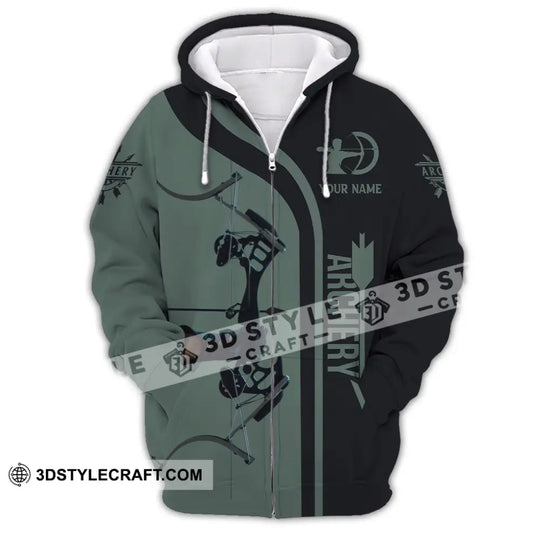 Unisex Shirt, Custom Name Archer Shirt, Archery Polo Long Sleeve, Archer Gift style option 3