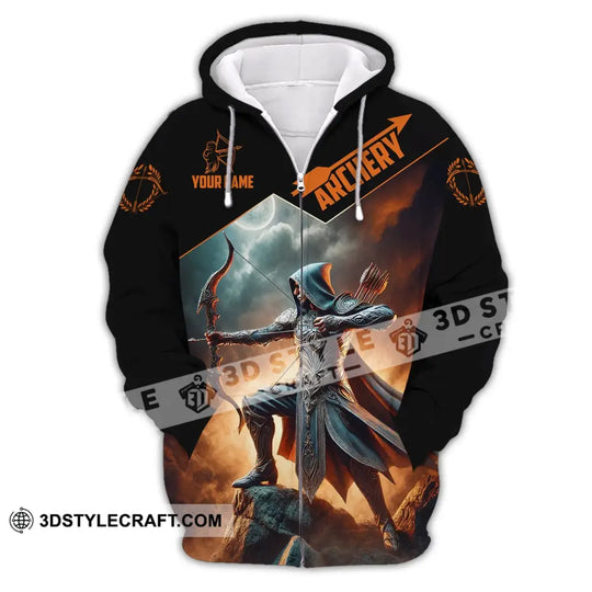 Unisex Shirt, Custom Name Archer Shirt, Archery Polo Long Sleeve, Archer Gift style option 3