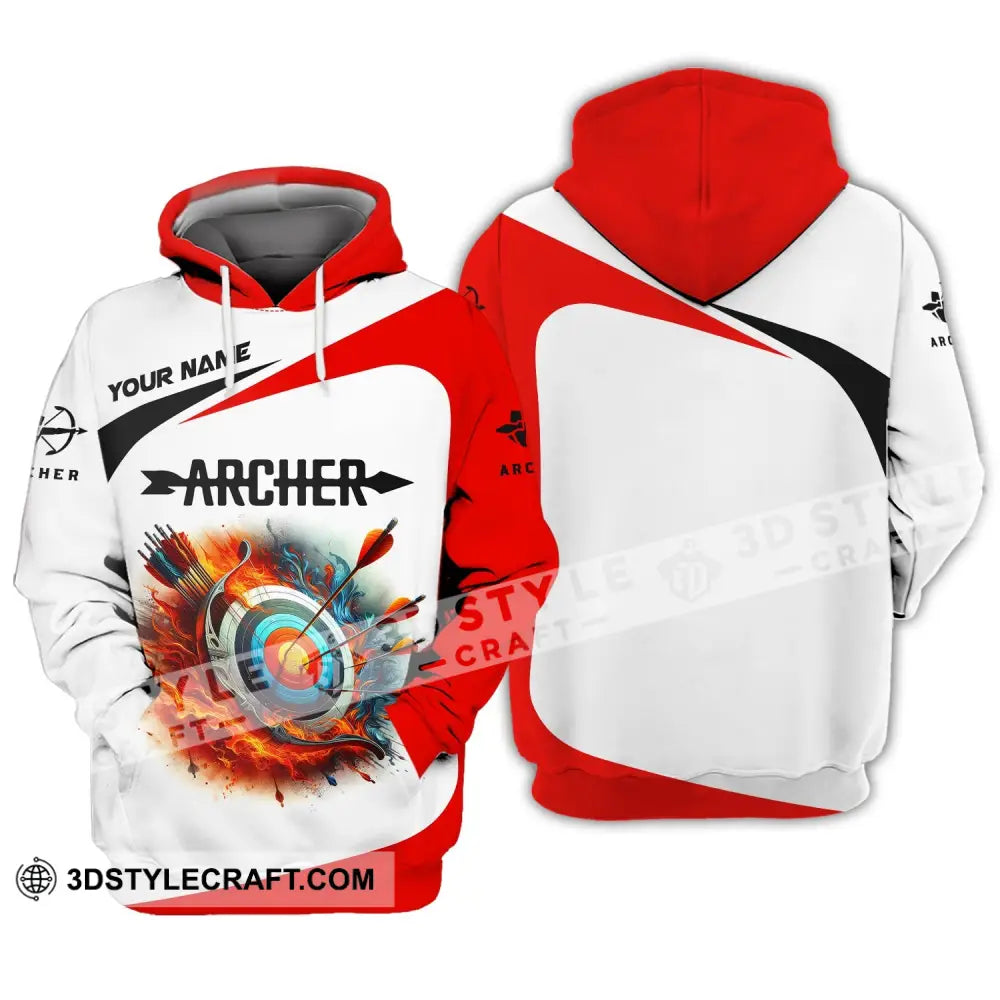 Unisex Shirt Custom Name Archery Gift For Lovers Hoodie / S T-Shirt