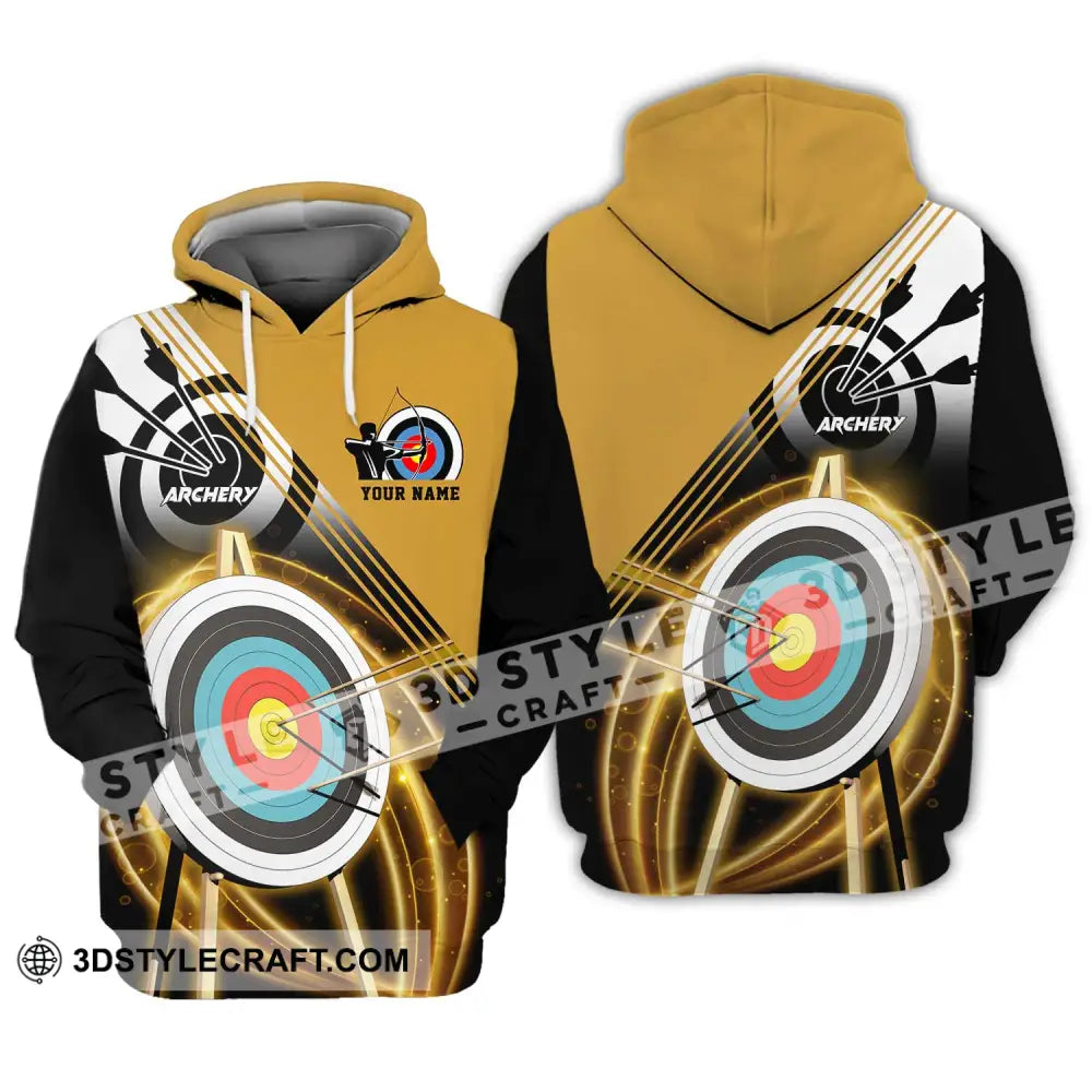 Unisex Shirt - Custom Name Darts Hit The Target Hoodie / S T-Shirt