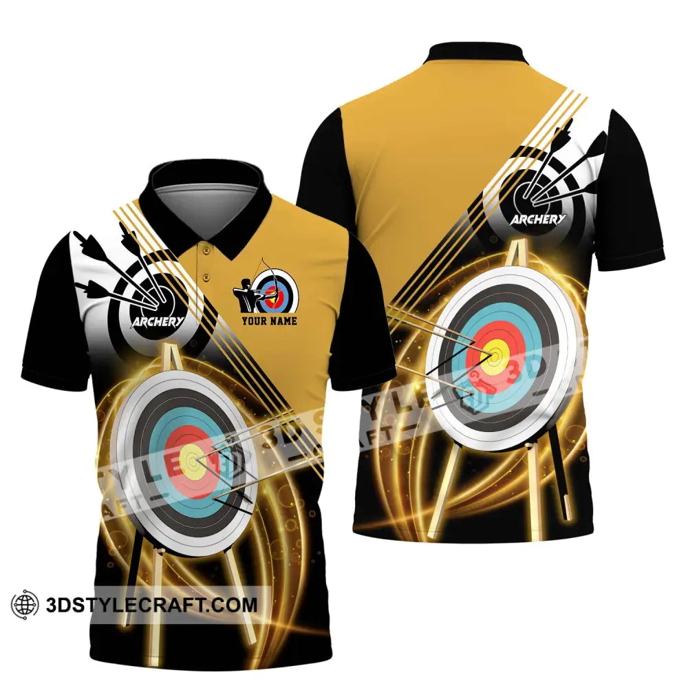 Unisex Shirt - Custom Name Darts Hit The Target Polo / S T-Shirt