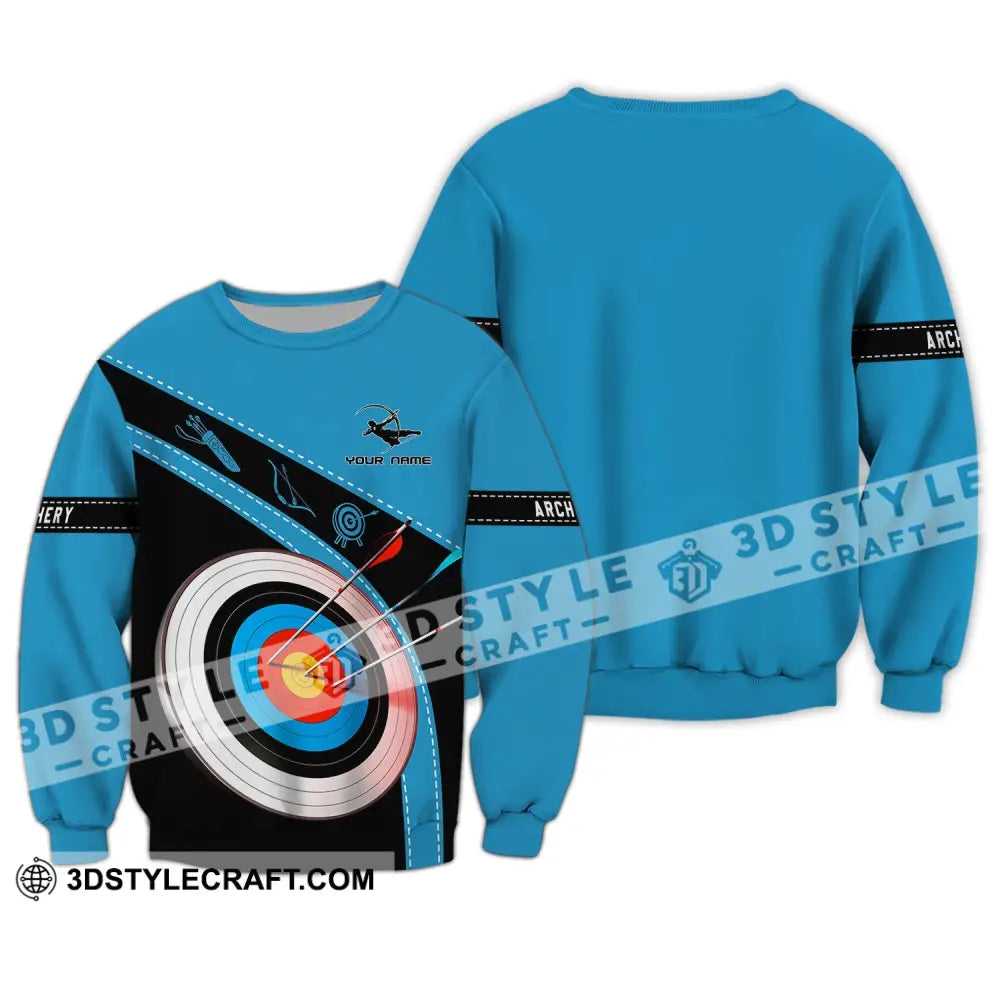 Unisex Shirt - Custom Name Archery Lover Long Sleeve / S T-Shirt