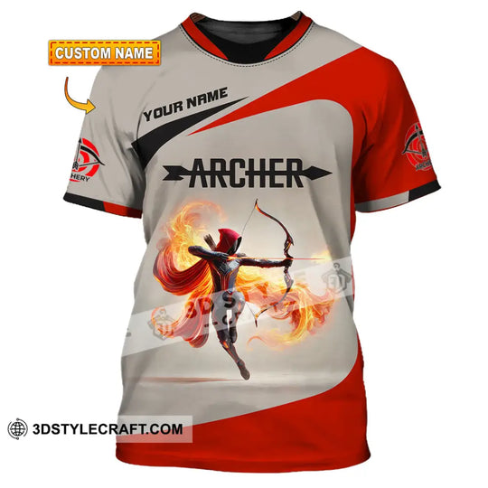 Unisex Shirt, Custom Name Archery Shirt, Archery Polo Long Sleeve Shirt, Archery Gift style option 1
