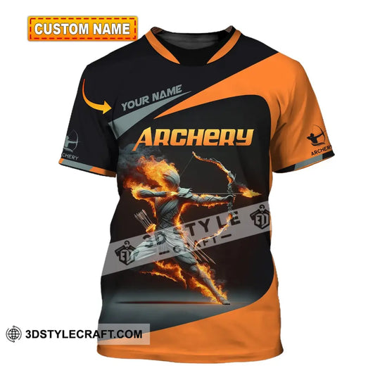 Unisex Shirt, Custom Name Archery Shirt, Archery Polo Long Sleeve, Archery Love T-Shirt style option 1
