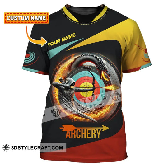 Unisex Shirt, Custom Name Archery Shirt, Archery Polo Long Sleeve, Archery Love T-Shirt style option 1