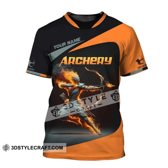 Unisex Shirt, Custom Name Archery Shirt, Archery Polo Long Sleeve, Archery Love T-Shirt style option 2