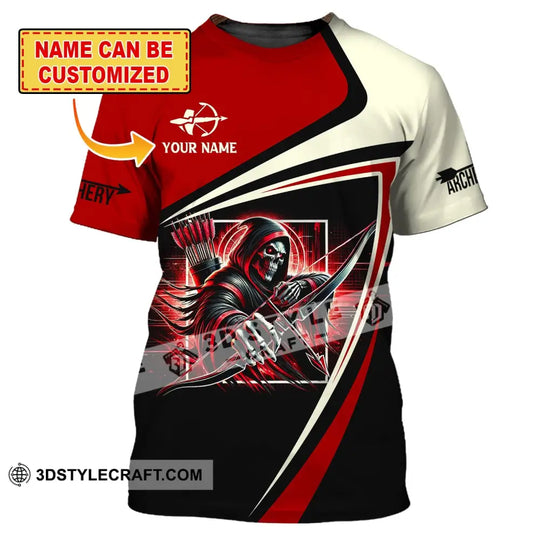Unisex Shirt, Custom Name Archery Shirt, Archery Polo Long Sleeve, Archery Lover, Archery T-Shirt style option 1