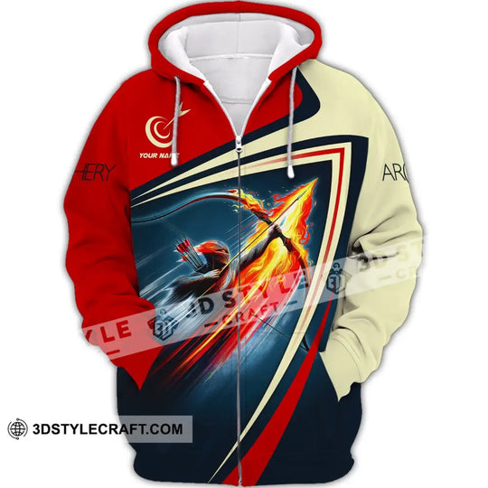 Unisex Shirt, Custom Name Archery T-Shirt, Archery Hoodie Polo Shirt, Archery Gifts, Shirt For Archery Lovers style option 3