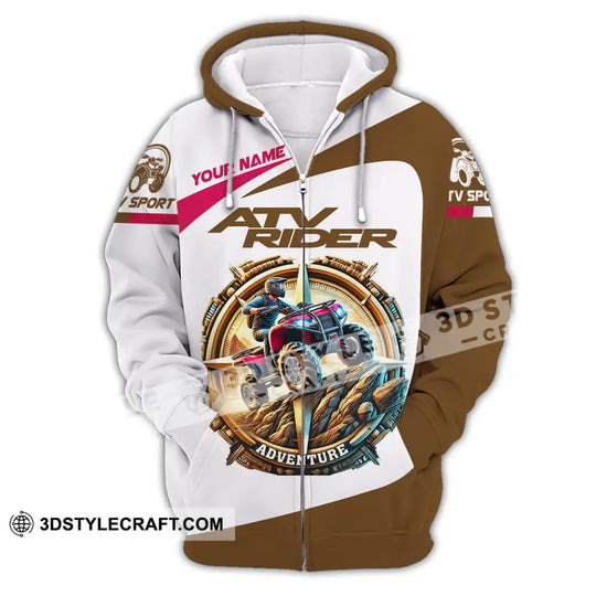 Unisex Shirt, Custom Name ATV Rider Shirt, ATV Rider Polo Long Sleeve Shirt style option 3