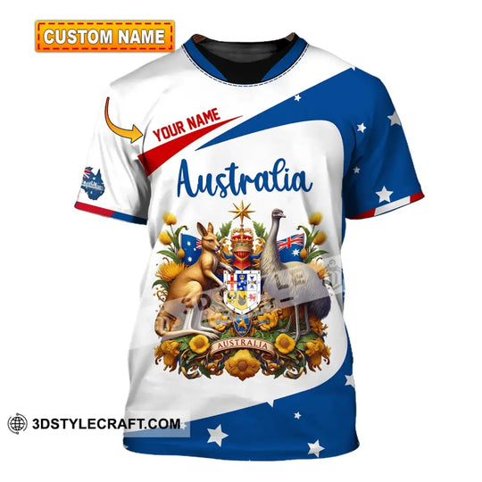 Unisex Shirt, Custom Name Australia Shirt, Australia Polo Long Sleeve Shirt, Australian Gift style option 1