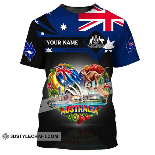 Unisex Shirt, Custom Name Australia Shirt, Australia Polo Long Sleeve, Australian Gift style option 3
