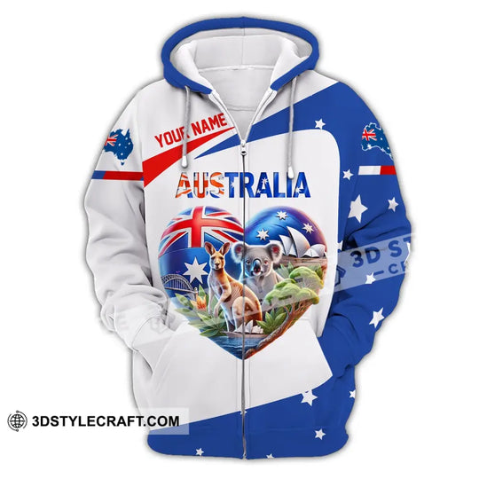 Unisex Shirt, Custom Name Australia Shirt, Australia Polo Long Sleeve Shirt, Australian Gift style option 3