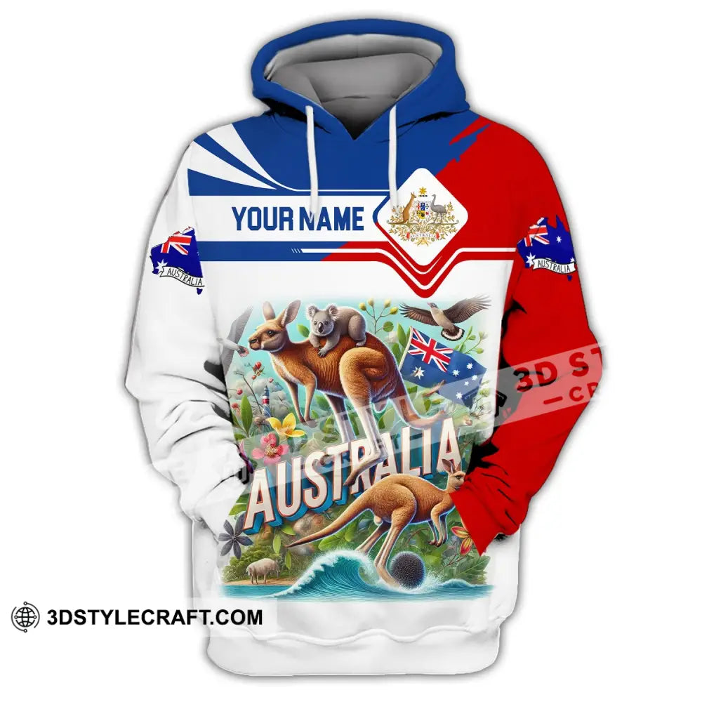 Unisex Shirt Custom Name Australia Polo Long Sleeve Gift Hoodie / S T-Shirt