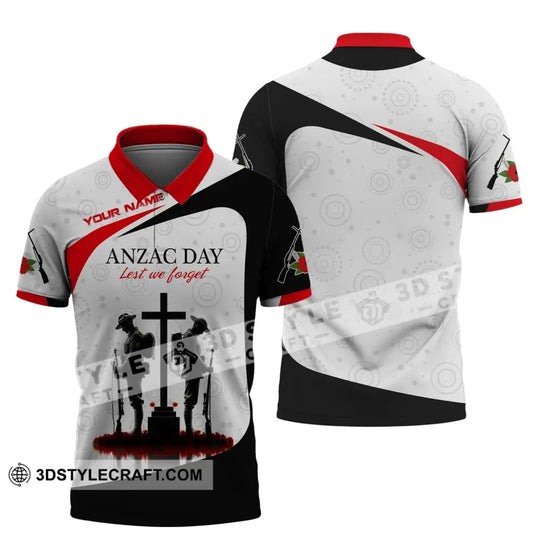 Unisex Shirt, Custom Name Australia T-Shirt, Anzac Day Shirt, Remembrance Day T-Shirt style option 4