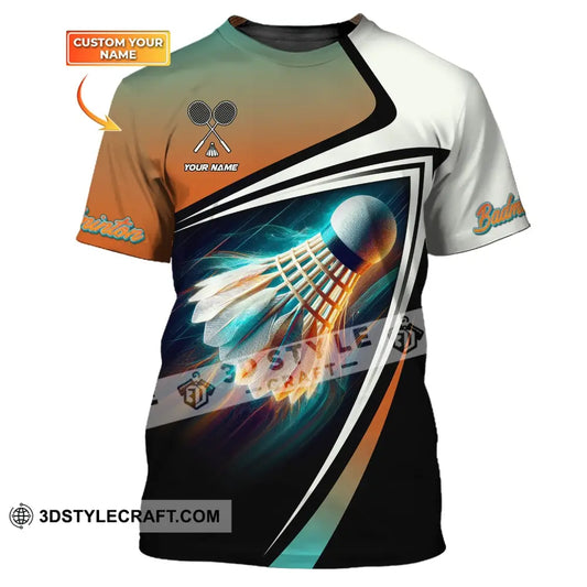 Unisex Shirt Custom Name Badminton Club For Lovers T-Shirt