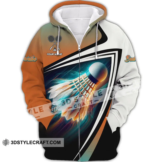 Unisex Shirt, Custom Name Badminton Shirt, Badminton Club Shirt, Shirt for Badminton Lovers style option 3