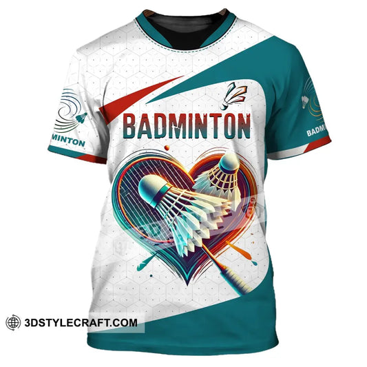 Unisex Shirt Custom Name Badminton T-Shirt For Club Gift Players / S T-Shirt