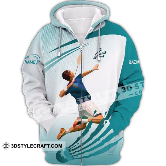 Unisex Shirt, Custom Name Badminton T-Shirt, Badminton Shirt, Gift For Badminton Player style option 2